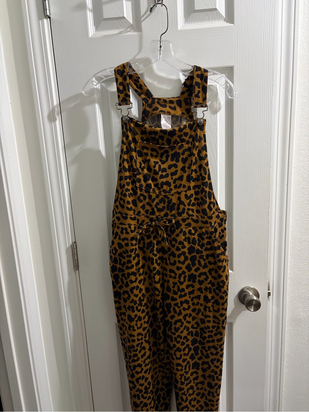 No Boundaries Leopard Print Overall in Brown and Black